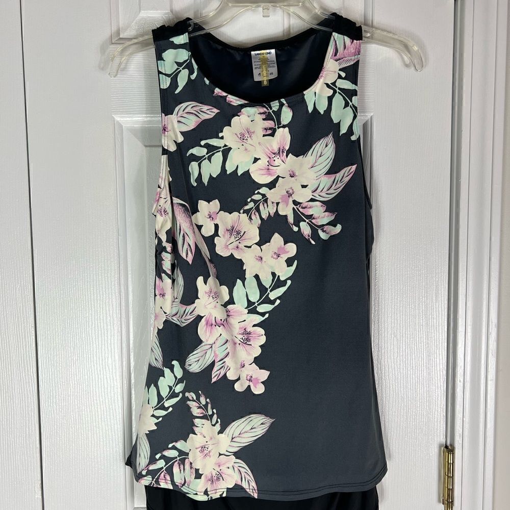 Lands End Womens Swim Top Size 10